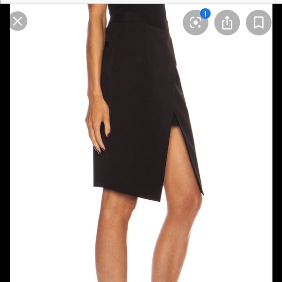 Barbara Bui black asymmetrical skirt - Picture 2 of 5